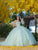 Lizluo Quince 26096 - Lace Applique Corset Bodice Ballgown Special Occasion Dress