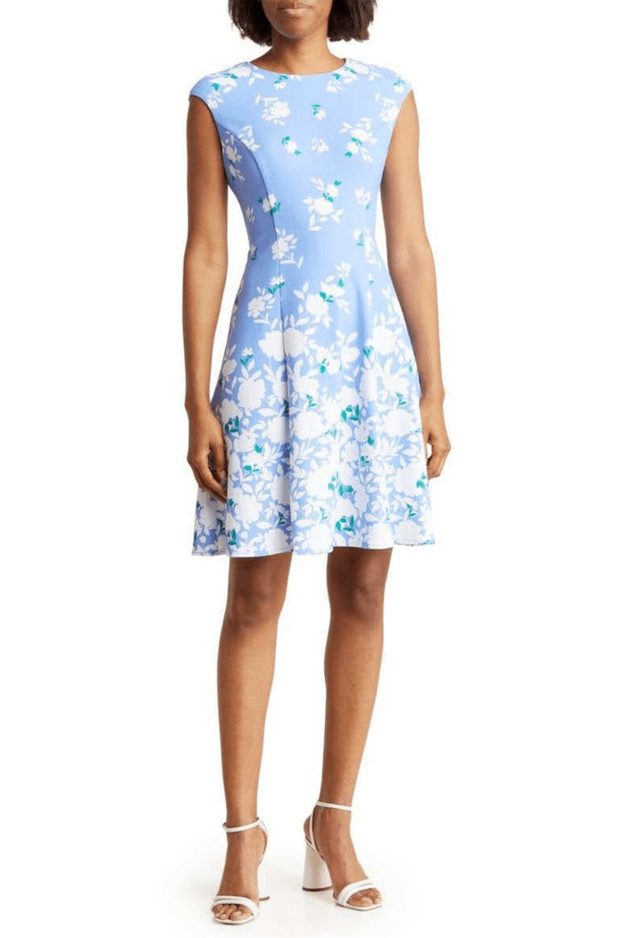 London Times T6703M - Floral A-Line Cocktail Dress Special Occasion Dress