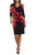 London Times T7062M - Floral Print Sheath Dress Special Occasion Dress