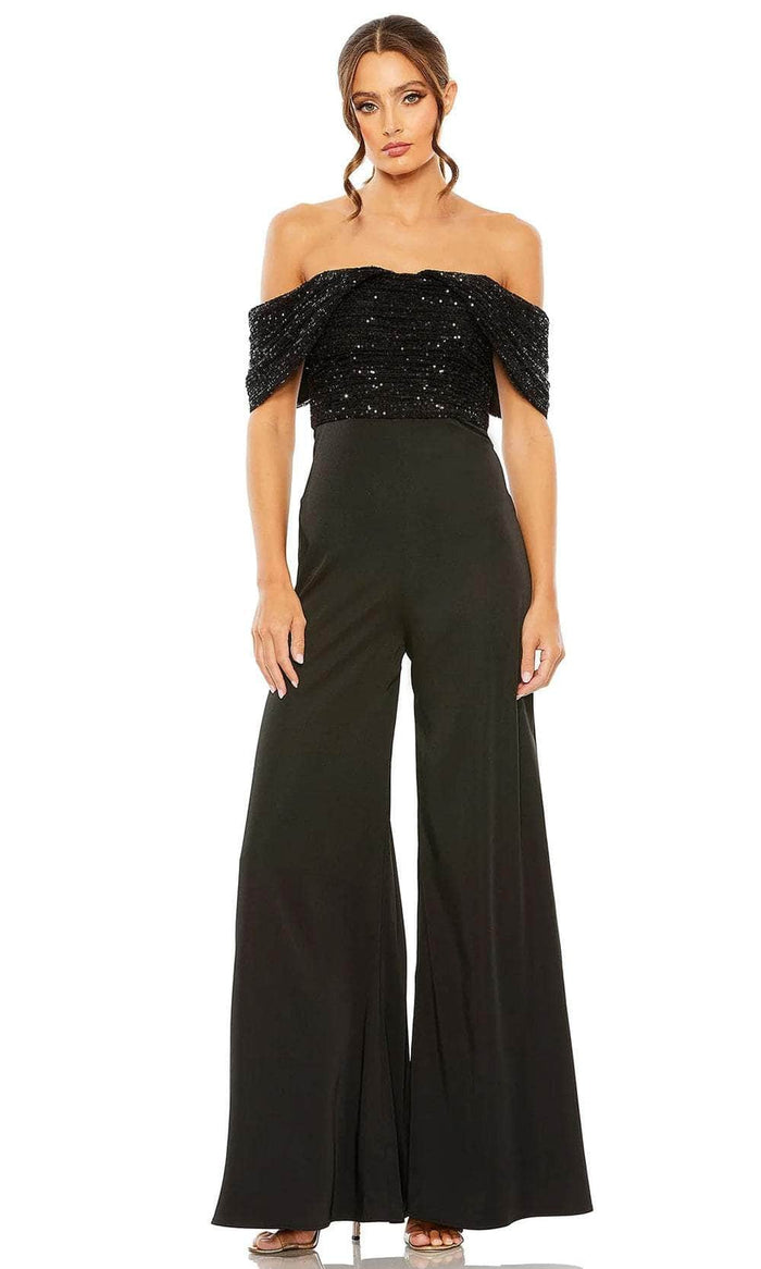 Mac Duggal 11667 - Off-Shoulder Fitted Jumpsuit Formal Pantsuits