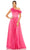 Mac Duggal 11684 - Feathered Prom Gown Prom Dresses 2 / Hot Pink