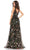 Mac Duggal 12282 - V-Neck Floral Embroidered Prom Gown Evening Dresses