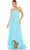 Mac Duggal 13001 - Strapless Feathered Dress Prom Dresses 0 / Aqua