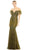 Mac Duggal 20246 - Feathered Evening Dress Prom Dresses 0 / Olive