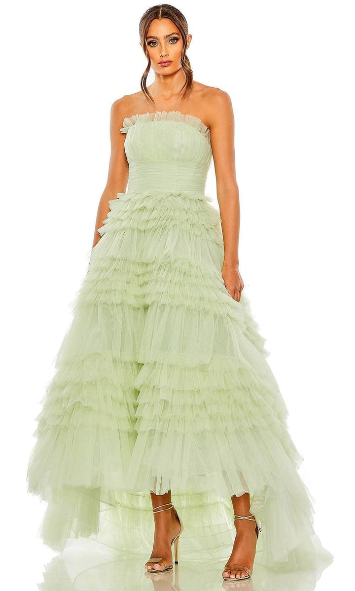 Mac Duggal 20573 - Ruffled Prom Gown Prom Dresses 0 / Sage