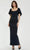 Mac Duggal 20962 - Ruffled Sleeve Column Evening Dress Mother of the Bride Dresses 0 / Navy