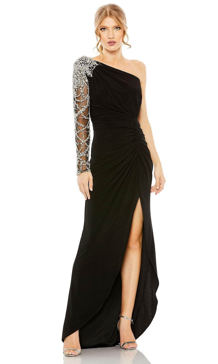 Mac Duggal 2215 - Rhinestone Evening Gown Evening Dresses 2 / Black