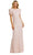 Mac Duggal 24003 - Sequin Short Sleeve Evening Dress Mother of the Bride Dresses 2 / Blush