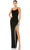 Mac Duggal 42002 - Beaded Slit Prom Dress Prom Dresses 0 / Black