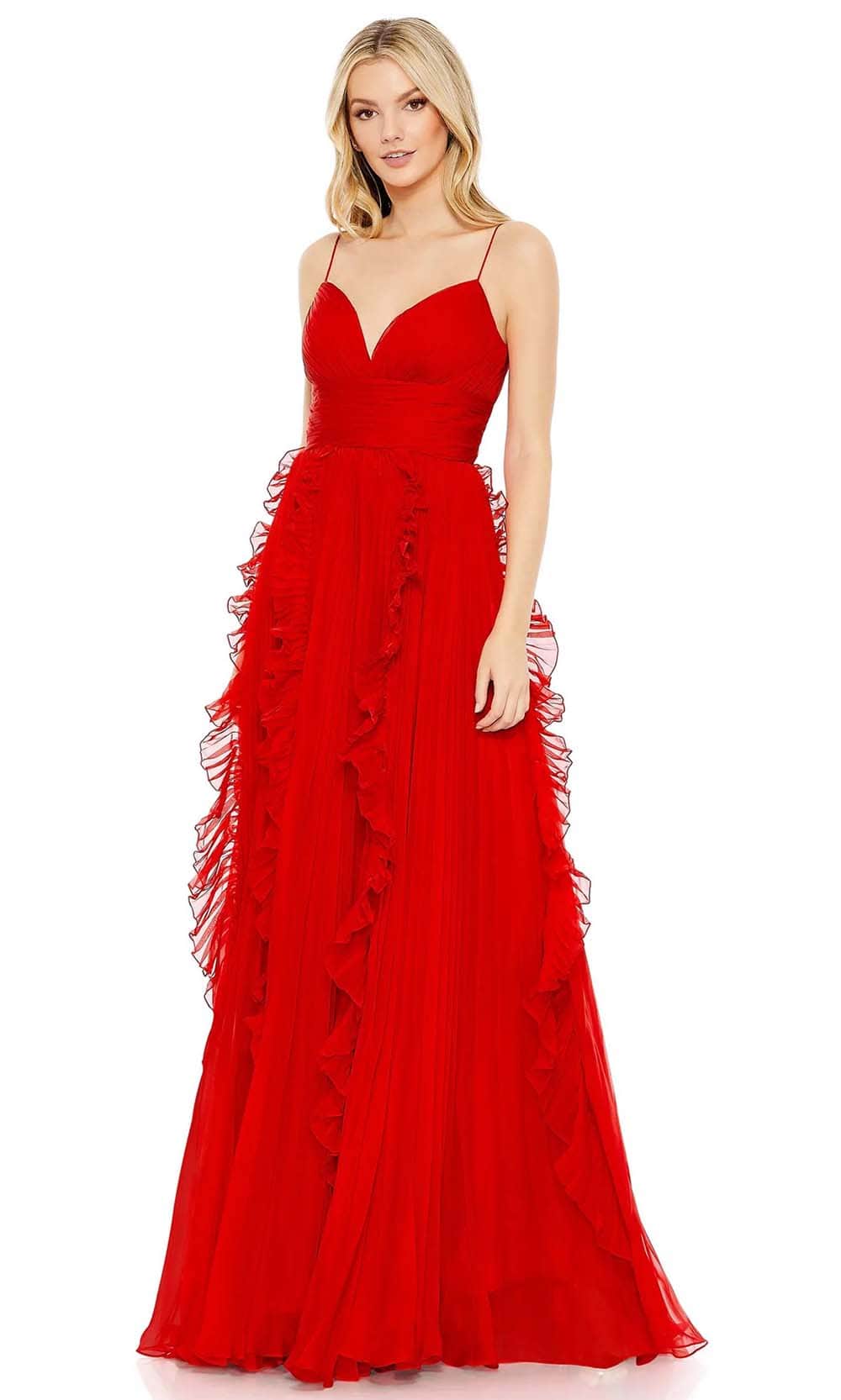 Mac Duggal 49533 - Spaghetti Strap Chiffon Dress – Couture Candy