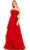 Mac Duggal 49537 - Ruffled A-Line Prom Gown Prom Dresses 0 / Red