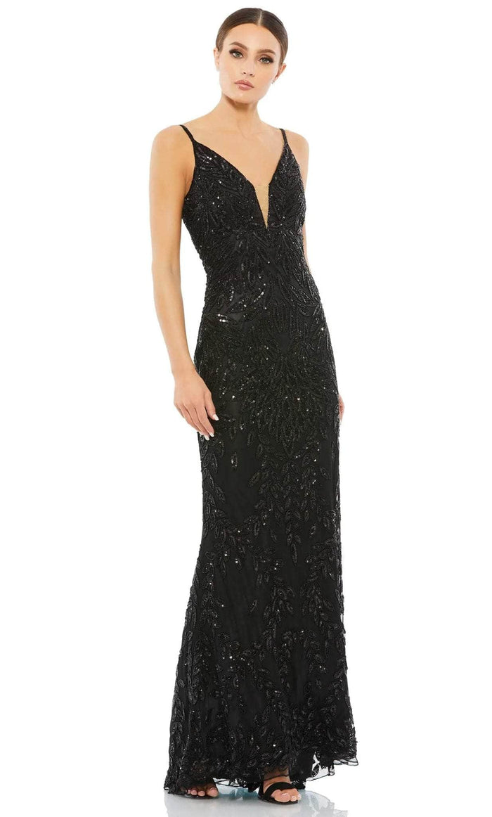 Mac Duggal 5107 - Embellished Dress Evening Dresses 0 / Black