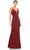 Mac Duggal 5107 - Embellished Dress Evening Dresses 0 / Burgundy