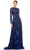 Mac Duggal - 5217 Embellished A-Line Gown Mother of the Bride Dresses 0 / Midnight Blue