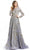 Mac Duggal - 5217 Embellished A-Line Gown Mother of the Bride Dresses 0 / Platinum/Gold