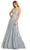 Mac Duggal - 5220 Embellished Prom Gown Prom Dresses 0 / Platinum