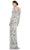 Mac Duggal 5222 - Sequin Embellished V-Neck Evening Gown Evening Dresses 4 / Platinum