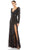 Mac Duggal 5379 - Long Sleeve Sequined Evening Gown Bridesmaid Dresses