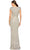 Mac Duggal 5642 - Cap Sleeve Beaded Evening Gown Evening Dresses 8 / Silver Nude