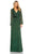 Mac Duggal 5718 - Bishop Sleeve Sequin Dress Evening Dresses 4 / Dark Green