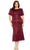 Mac Duggal 5940 - Embellished Puff Sleeve Tea-Length Dress Special Occasion Dress