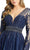 Mac Duggal 66591 - Sheer Sleeve A-Line Formal Gown Mother of the Bride Dresses 8 / Platinum