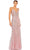 Mac Duggal 68175 - Embellished V-neckline Evening Dress Evening Dresses 0 / Rose