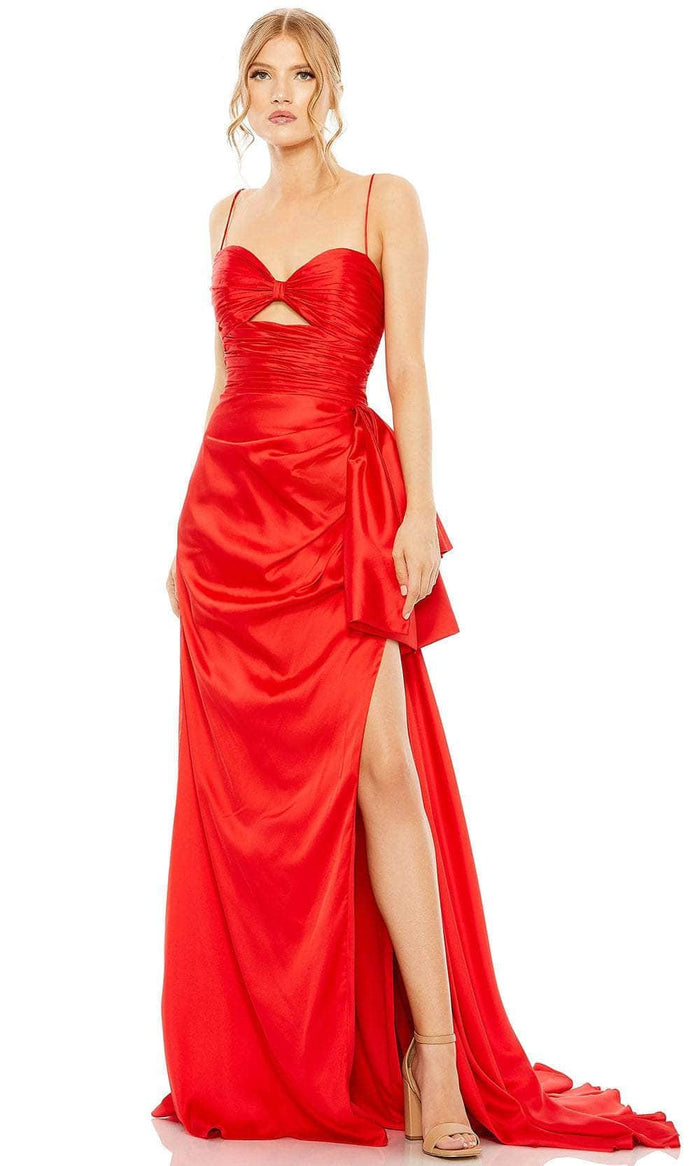 Mac Duggal 68450 - Cutout Prom Gown Prom Dresses 0 / Red