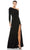 Mac Duggal Evening - 12231 One-Shoulder Asymmetrical Long Gown Evening Dresses 10 / Midnight Blue