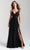 Madison James - 20-359 Surplice Style Bodice Sleeveless Dress Prom Dresses 6 / Black