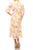 Maison Tara 92033M - Faux Wrap Floral Printed Formal Dress Special Occasion Dress