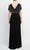 Marina 267278 -  Beaded Capelet V-Back Long Dress Special Occasion Dress