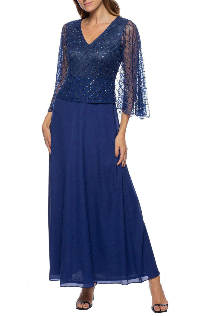 Marina 267902 - Beaded Capelet Evening Dress Special Occasion Dress