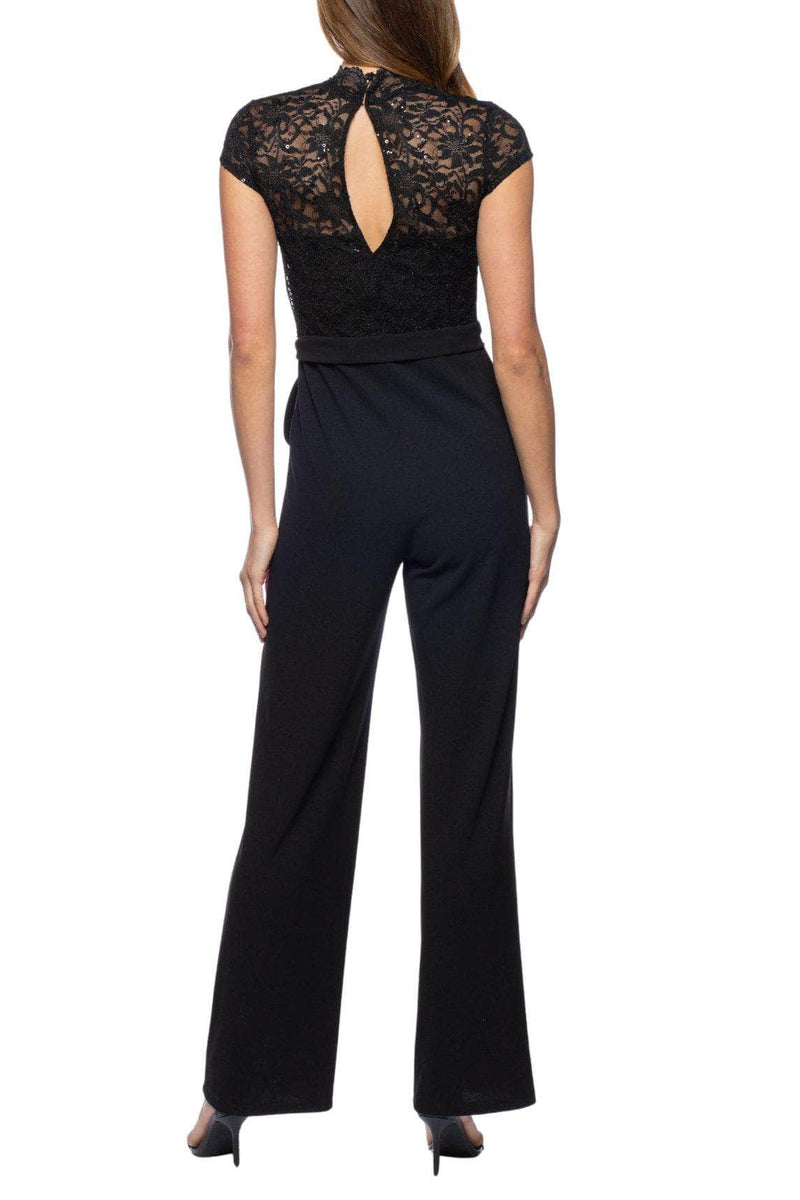 Marina 268331 - Cap Sleeve Keyhole Back Jumpsuit – Couture Candy