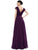 Marsoni by Colors - Gathered V Neck Off Shoulder A-Line Gown M251 Mother of the Bride Dresses