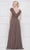 Marsoni by Colors - M251 V Neck Off Shoulder A-Line Gown Mother of the Bride Dresses