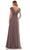 Marsoni by Colors - M251 V Neck Off Shoulder A-Line Gown Mother of the Bride Dresses