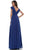 Marsoni by Colors - M251 V Neck Off Shoulder A-Line Gown Mother of the Bride Dresses