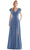 Marsoni by Colors - M251 V Neck Off Shoulder A-Line Gown Mother of the Bride Dresses