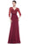 Marsoni by Colors M261 - V-Neck Knotted Formal Gown Mother of the Bride Dresses 14 / Dark Taupe