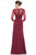 Marsoni by Colors M261 - V-Neck Knotted Formal Gown Mother of the Bride Dresses 14 / Dark Taupe