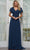 Marsoni by Colors M328 - Embellished Waist Evening Dress Mother of the Bride Dresses 6 / Peacock