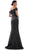 Marsoni by Colors - MV1003 Off Shoulder Jewel Accented Mermaid Gown Mother of the Bride Dresses