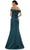 Marsoni by Colors - MV1003 Off Shoulder Jewel Accented Mermaid Gown Mother of the Bride Dresses