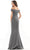 Marsoni by Colors - MV1003 Off Shoulder Jewel Accented Mermaid Gown Mother of the Bride Dresses