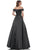 Marsoni by Colors - MV1008 Floral Beaded Surplice Off Shoulder Gown Mother of the Bride Dresses