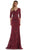 Marsoni by Colors MV1119 - Quarter Sleeve Lace Formal Dress Mother of the Bride Dresses 6 / Wine