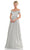 Marsoni by Colors MV1265 - Fold-Over Off Shoulder Formal Gown Special Occasion Dress 4 / Seaglass