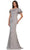 Marsoni by Colors MV1272 - Asymmetric Beaded Lace Formal Gown Special Occasion Dress 4 / Platinum