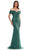 Marsoni by Colors MV1275-1 - Sweetheart Beaded Long Gown Evening Dresses 22 / Emerald